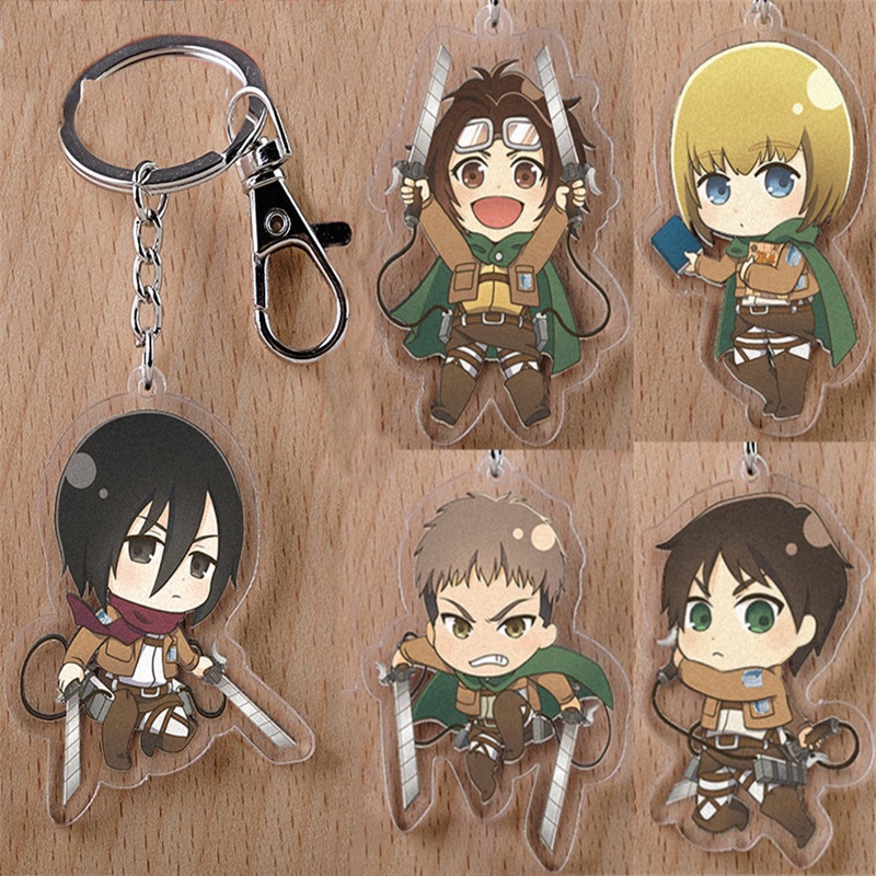 Attack On Titan Anime Acrylic Keychain Keyring Collection Souvenir ...