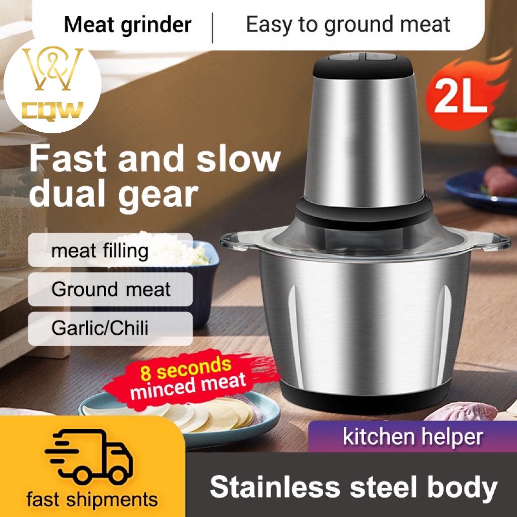 CQW.NO1 Stainless Steel Meat Grinder, Home Cooking Machine Multi ...