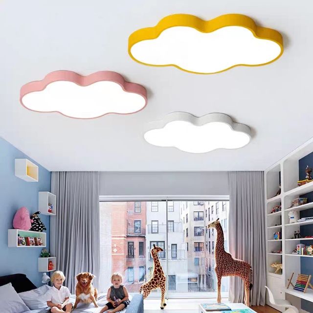 Kids Room Cloud-Shaped Ceiling Lamp Creative Light Nordic Cute Cartoon ...