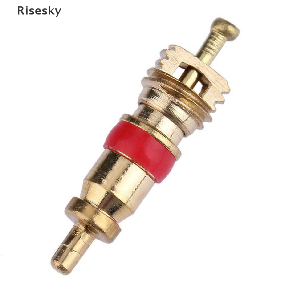 Risesky 5pcs Valve Cores with Car Bicycle Tyre Tire Valve Core Remover