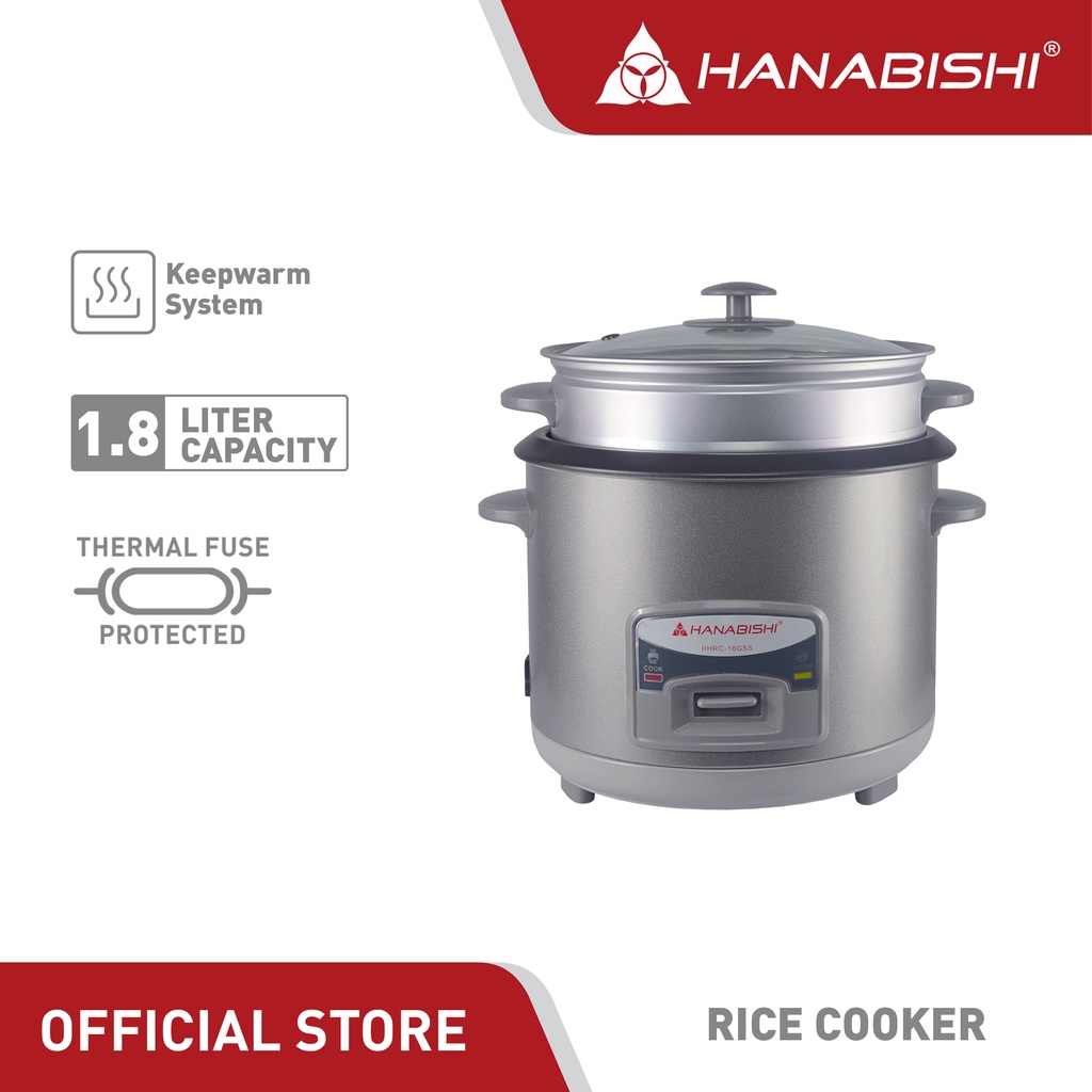 Hanabishi Rice Cooker HHRC18GSS 1.8L 10 cups Shopee Philippines