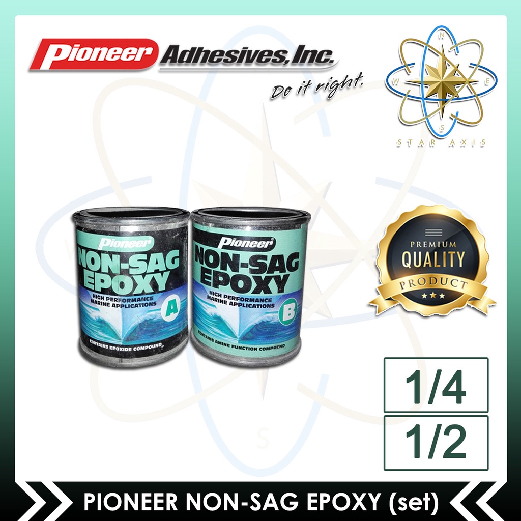 Pioneer Non-sag Epoxy (1/4 Pint Set) | (1/2 Pint Set) | Shopee Philippines