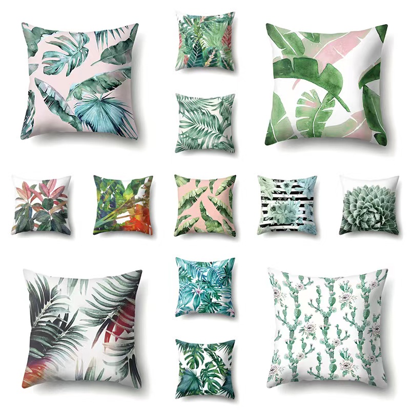 JHS Simple modern geometric pattern square sofa pillow case office ...