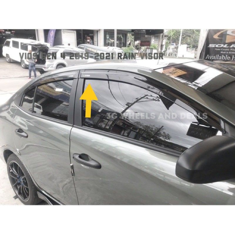 Toyota vios on sale rain visor