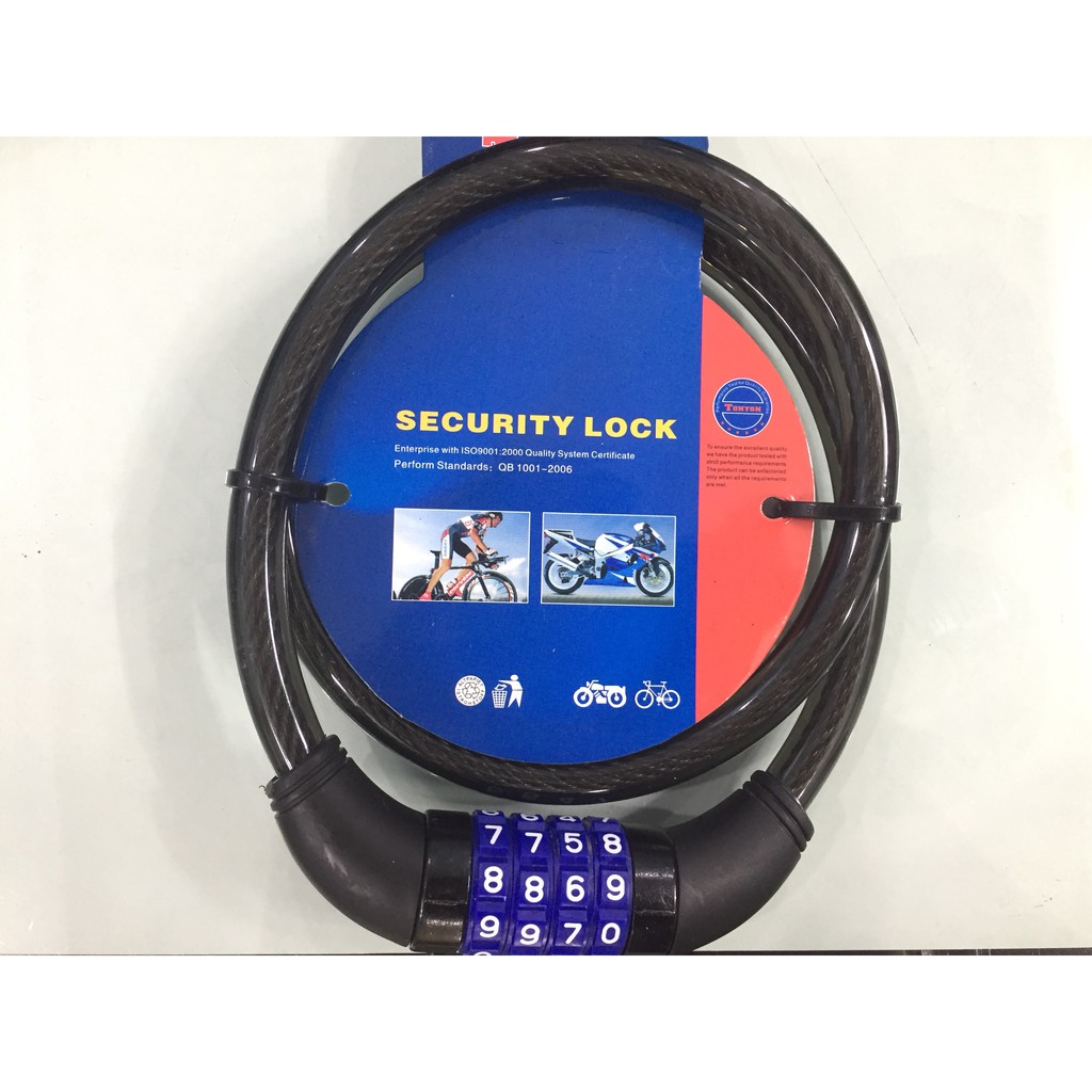 4-Digit Password Cable Lock 0.8m Long | Shopee Philippines