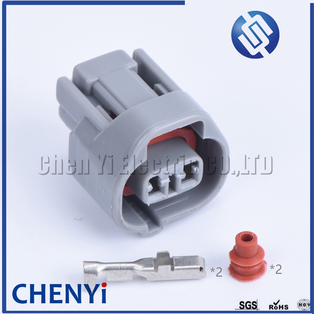 2 pin sealed waterproof female automotive electrical plug connector ...
