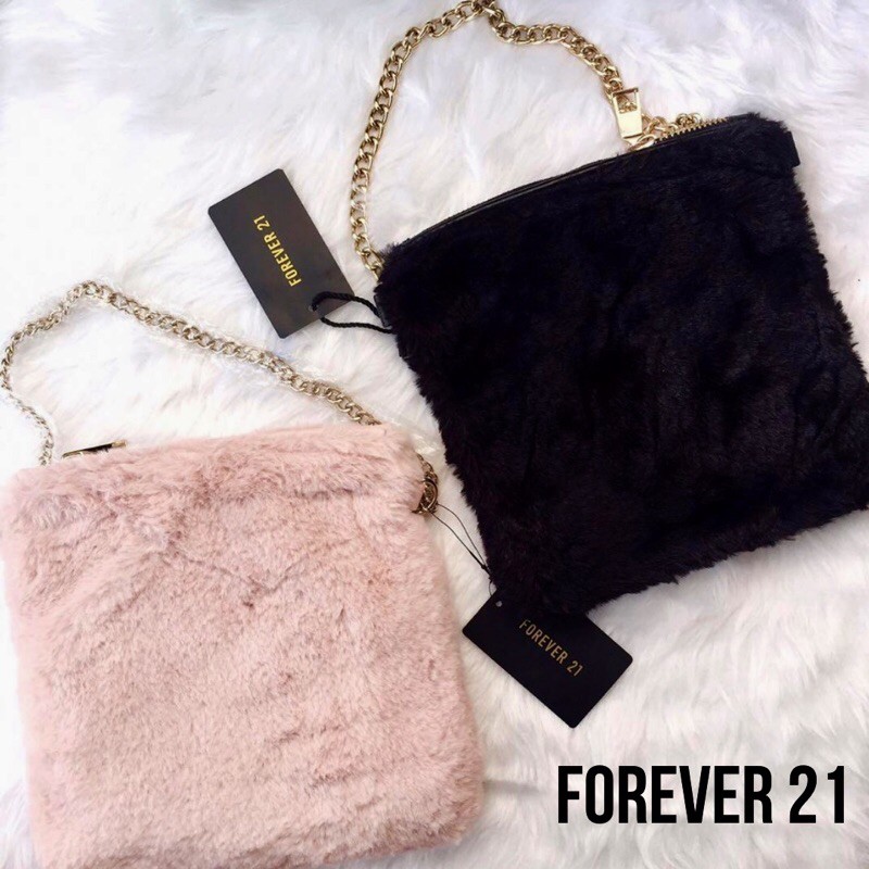 Forever 21 fur sling bag on sale