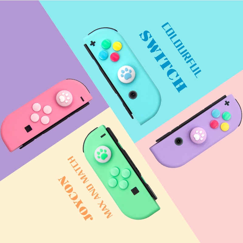 Cute Cat Paw Joystick Case Sticker For Nintendo Switch Joy Con Button