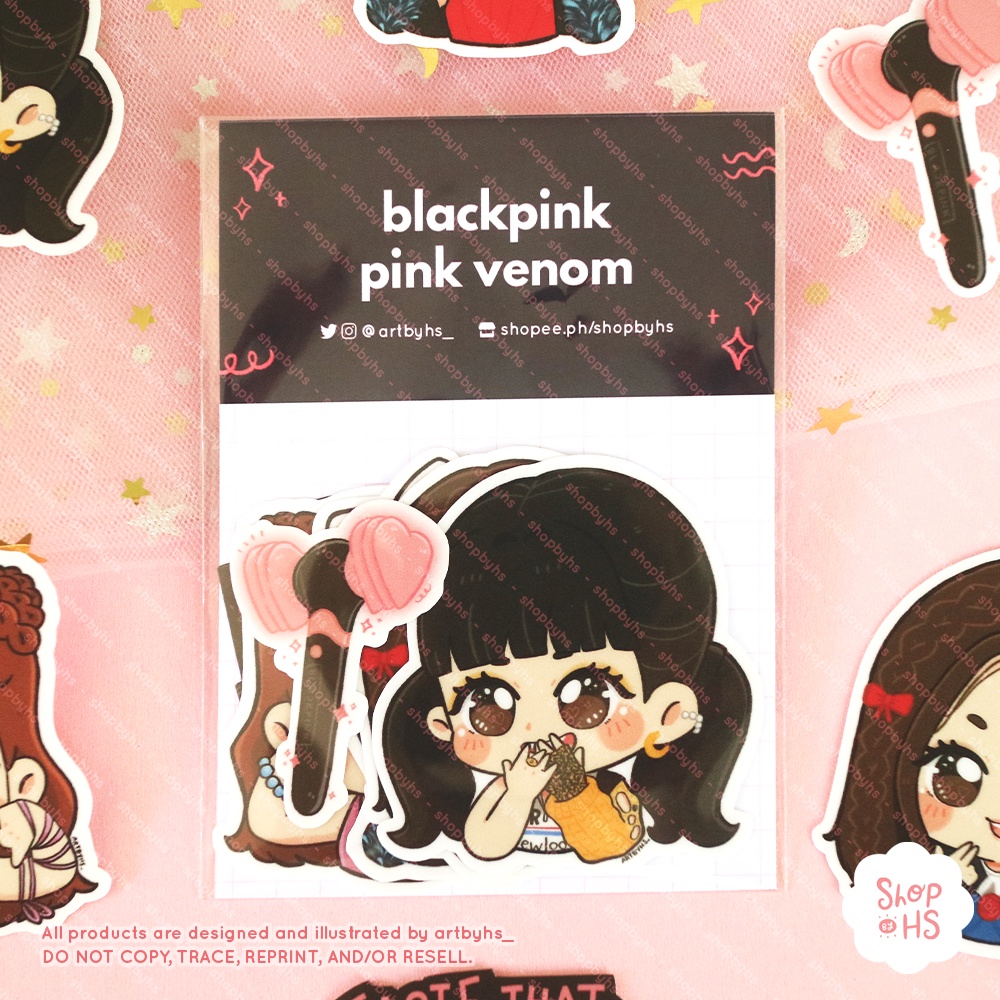 Blackpink Pink Venom Fanart Sticker Set | Shopee Philippines
