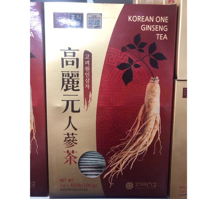 Korean One Ginseng Tea 50/100pcs Shopee Philippines