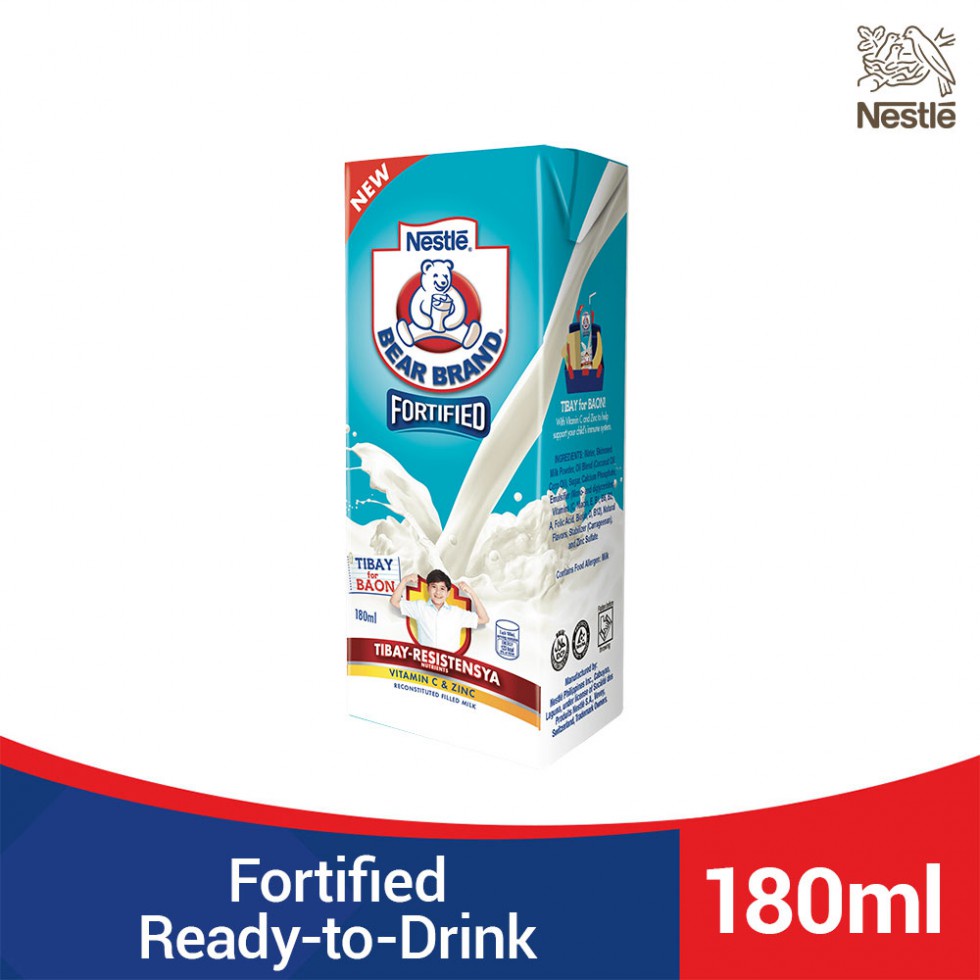 Bear Brand Fortified Reconstituted Milk Drink 180Ml | Shopee Philippines