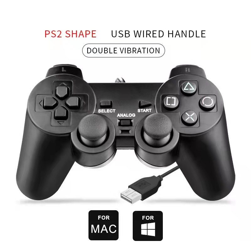 Game Controller Vibration Feedback Motors Wired USB Controller Gamepad