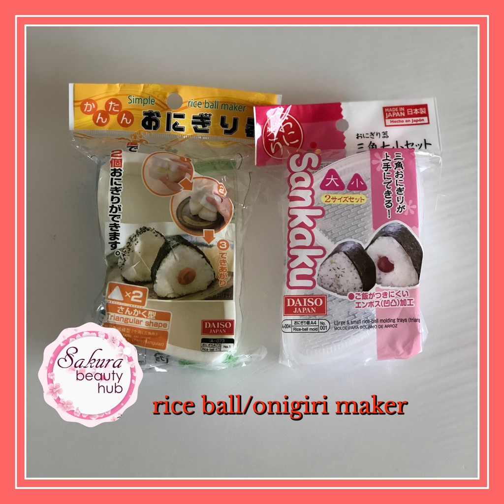 🇯🇵Authentic Daiso Rice Ball/Onigiri Molder (triangular) | Shopee ...