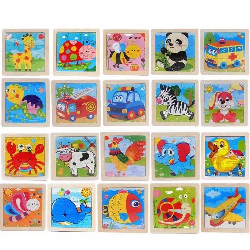 Mini Size Kids Wooden Cartoon Jigsaw Puzzle Early Education Toys-W066 ...