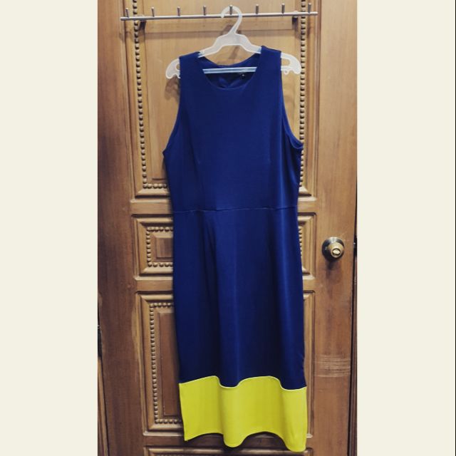 Zalora navy blue clearance dress