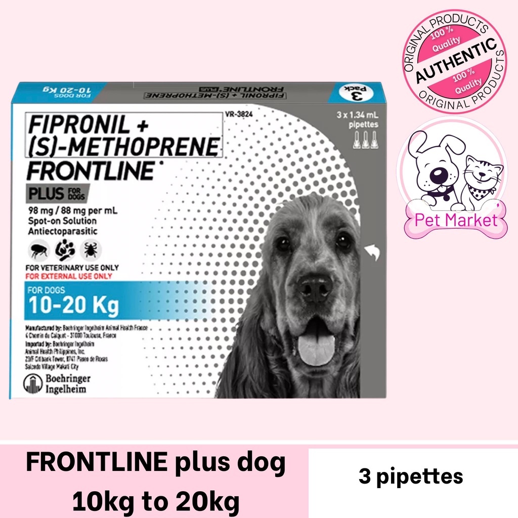 Frontline Plus for Dogs 10 to 20kg (3 Pipettes) | Shopee Philippines