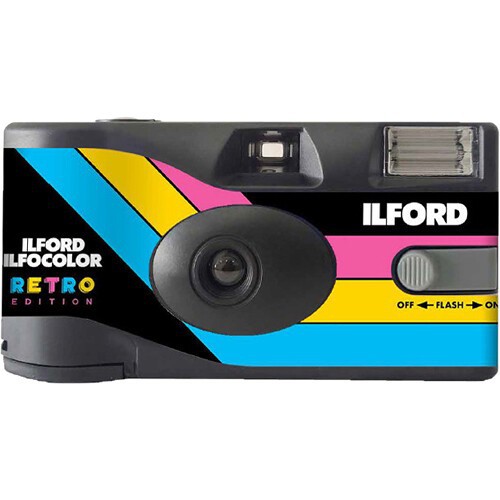 Ilford Ilfocolor Rapid Retro Single Use Camera 27 ORIGINAL ESPOSURES ...