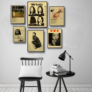 Singer Mitski Posters Be The Cowboy Retro Kraft Paper Vintage Room Home 