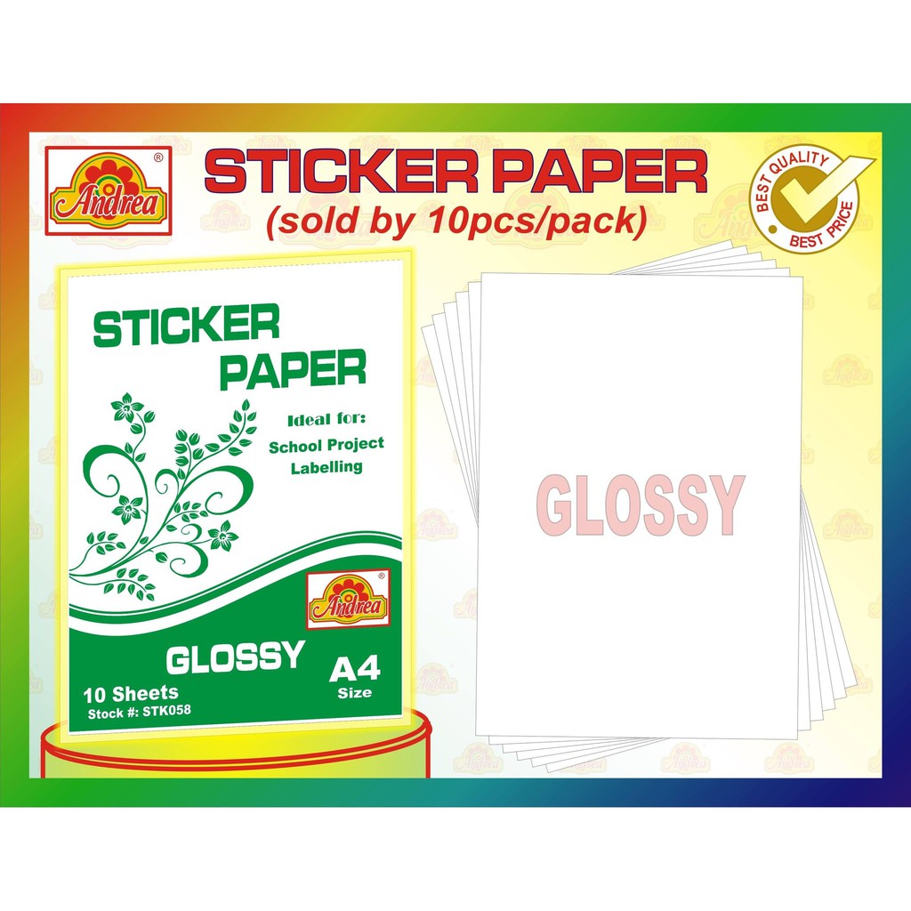 sticker paper a4 - Best Prices and Online Promos - Aug 2026 | Shopee ...