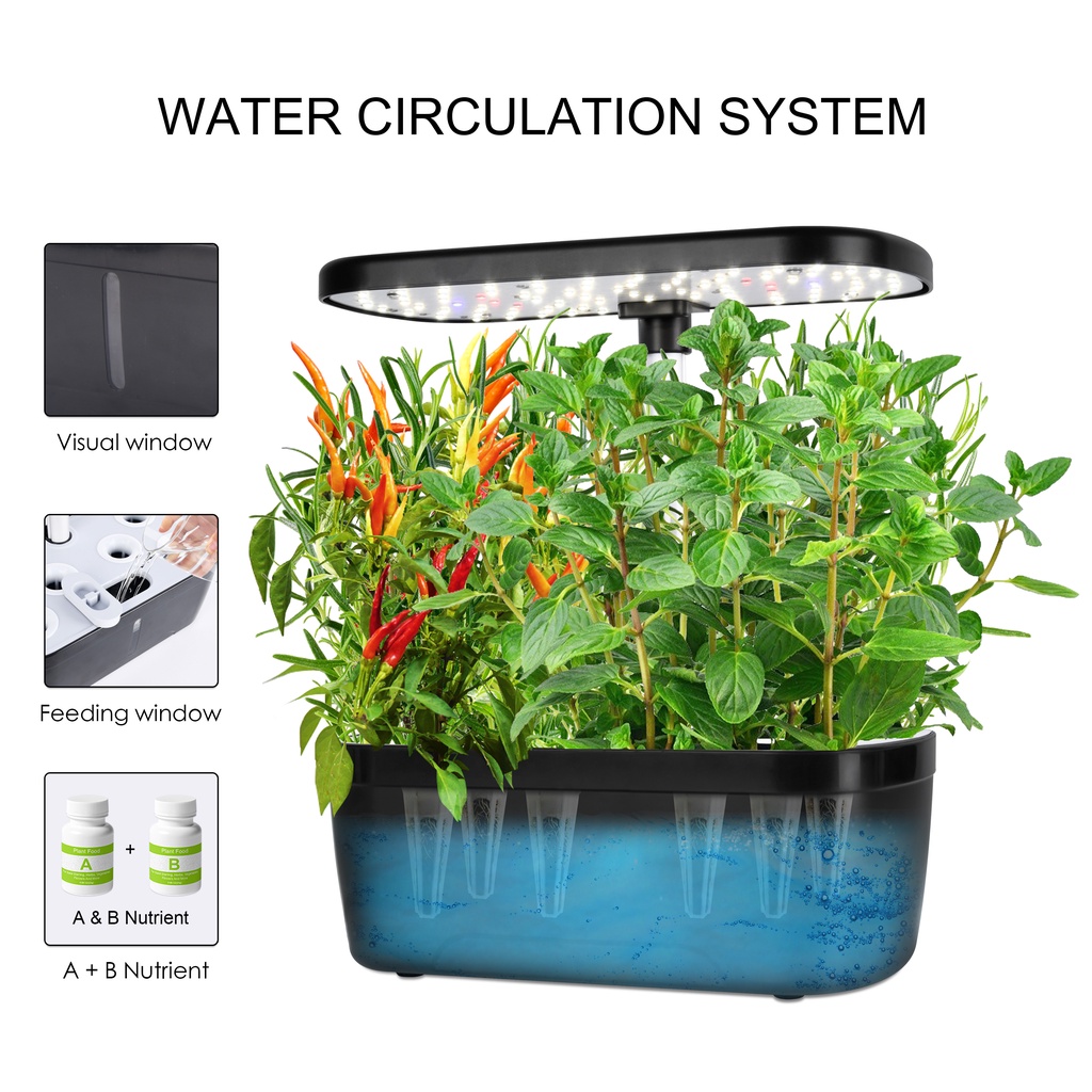 LED indoor smart hydroponic plant light, smart plant growth machine ...