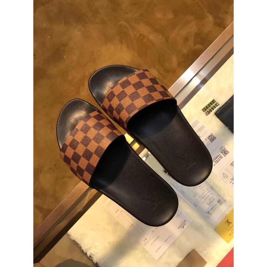 Louis Vuitton LV Monogram Slides - Brown Sandals, Shoes - LOU793874