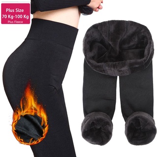 Winter Warm Leggings Women Thick Fleece Leggings High Waist Plus Push Up  Velvet