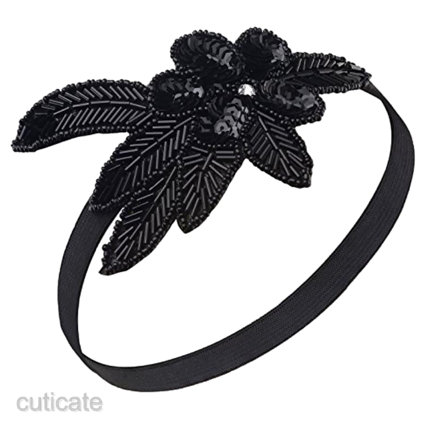Women 1920s Elastic Headband Vintage 20s Fascinator Headpiece | Shopee ...