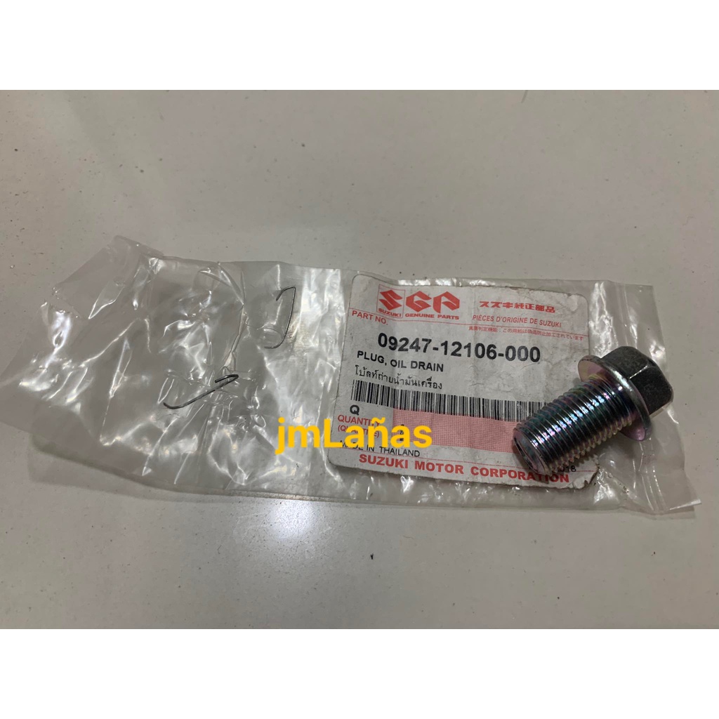 SUZUKI GENUINE DRAIN PLUG / OIL PLUG FOR R150 CARB & FI ( 0924712106