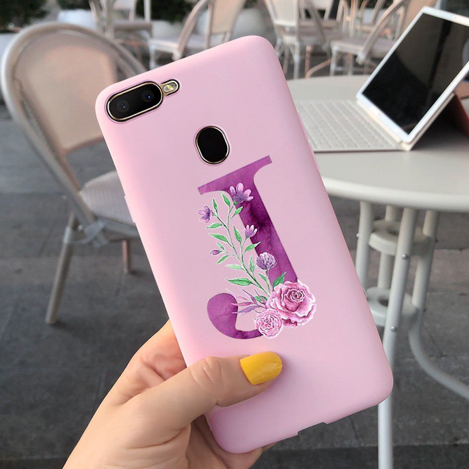 Soft Casing Oppo A5s Ax5s Silicone Protective Phone Casing Letters Alphabet Pattern Case Oppoa5s 5176