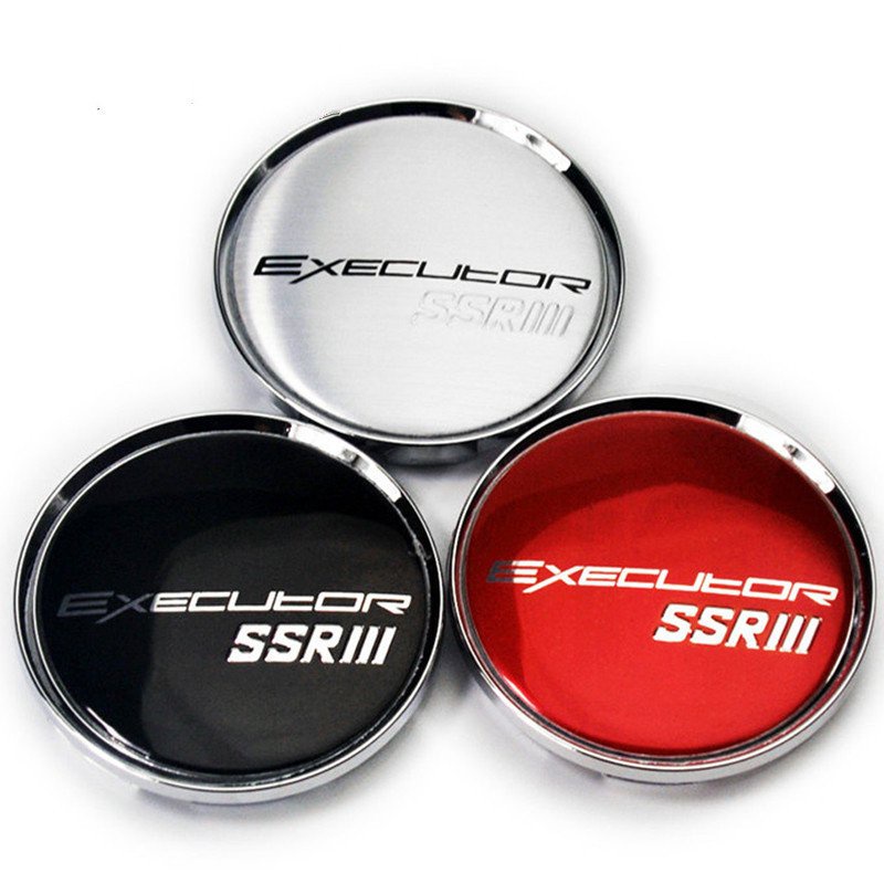 4pcs 63mm 57mm EXECUTOR SSR Wheels Center Cap Hub Centre Caps Rims ...