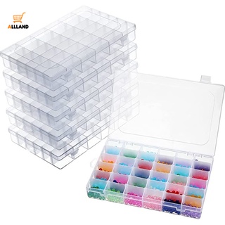 1Pcs Jewelry Hair accessories Organizer Clear Plastic Bead Storage  Containers 15 Pieces Mini Storage Box Rhinestone Painting Storage Cases  with Hinged Lid for Craft Organizers and Storage