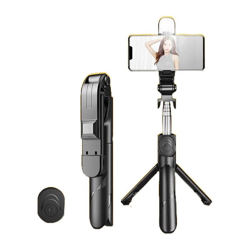 Portable Wireless Bluetooth Selfie Stick tripod With Led Light Outdoor