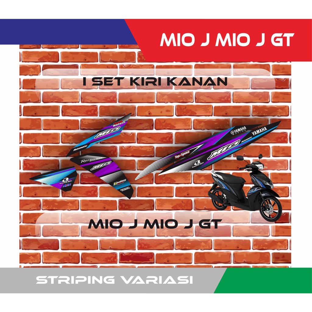 YAMAHA MIO J 2014 RACING 06 STRIPING STICKERS | Shopee Philippines