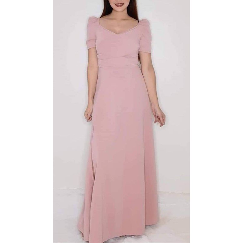 Old rose 2024 filipiniana dress