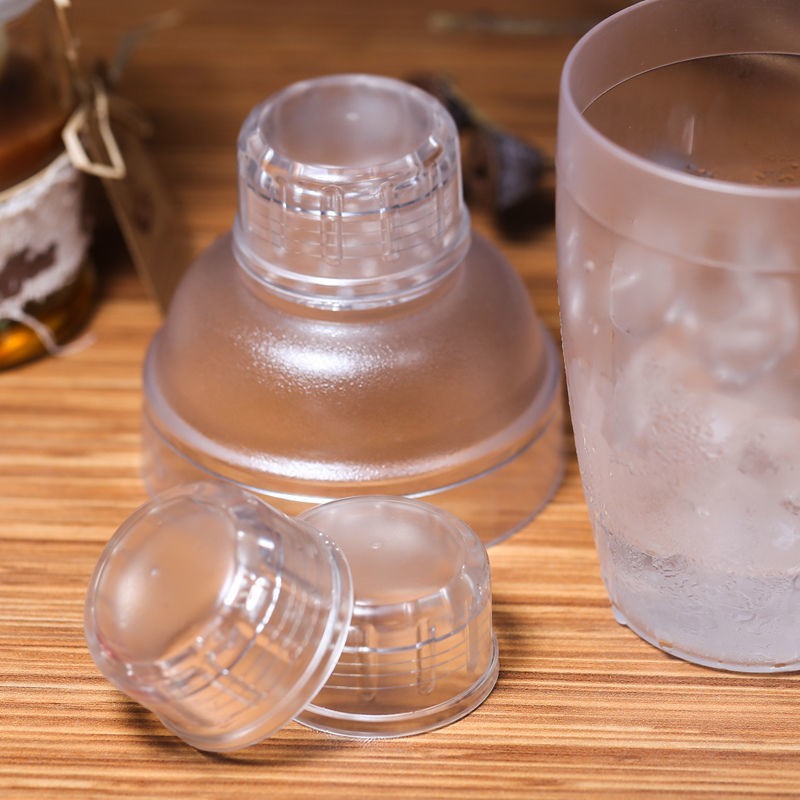 Plastic Transparent Thickened Snow Kettle Hand Crank Shaker Set with ...