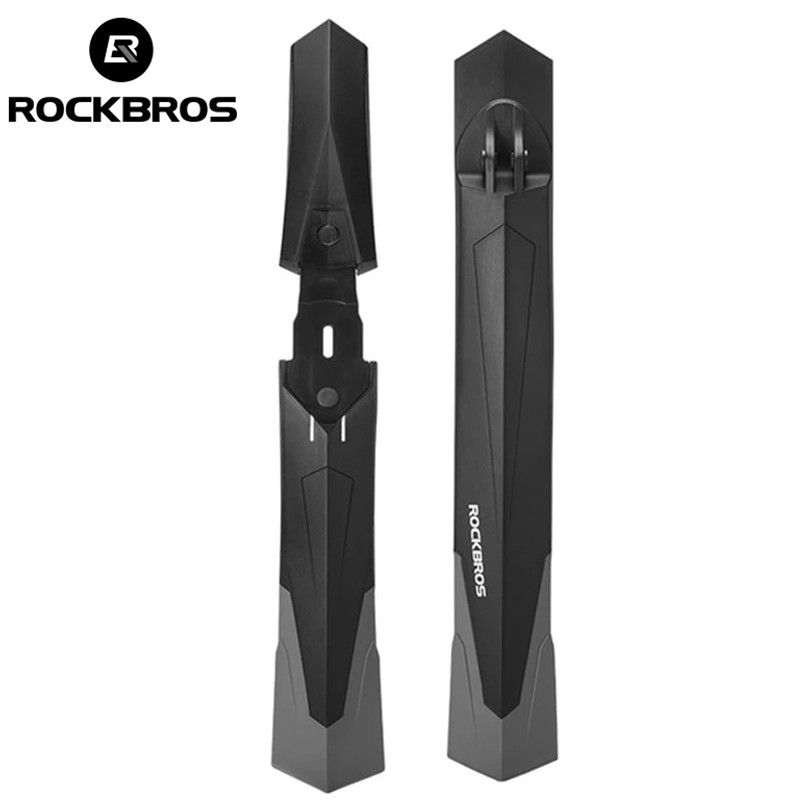 Rockbros Cycling Mudguard Soft Rubber Widening Adjustable Rear Front