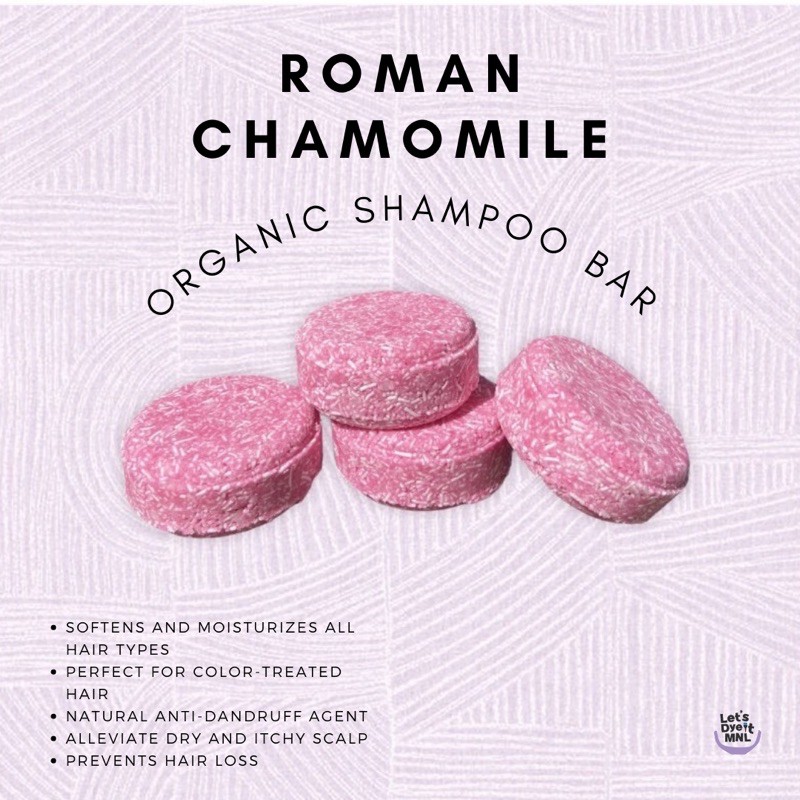 Authentic Roman Chamomile Organic Shampoo Bar (Sulfate Free) 60g ...