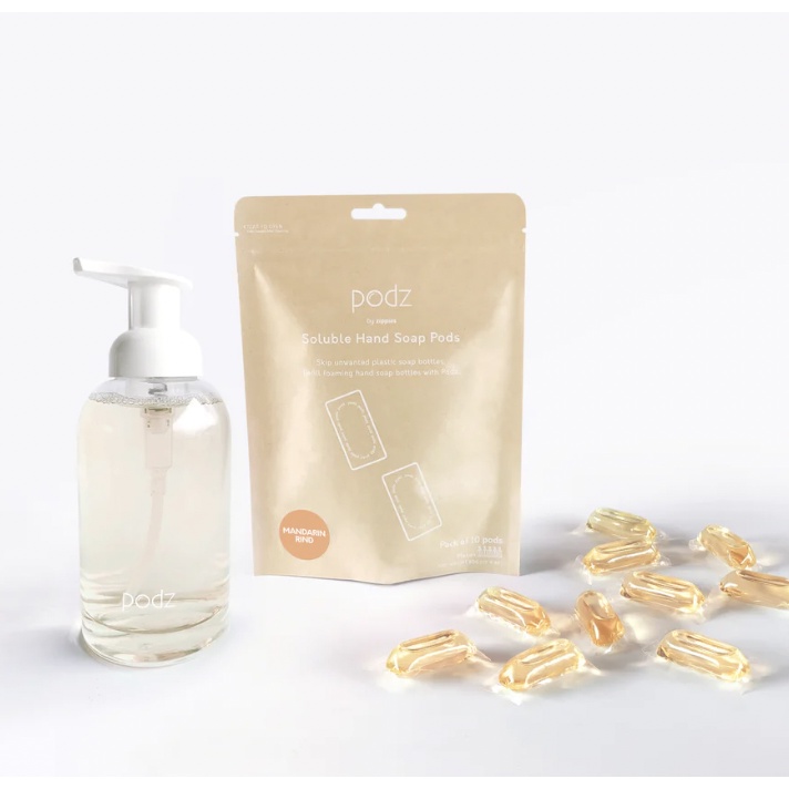Podz Soluble Hand Soap Starter Kit Bundle (10 Podz + Forever Bottle ...