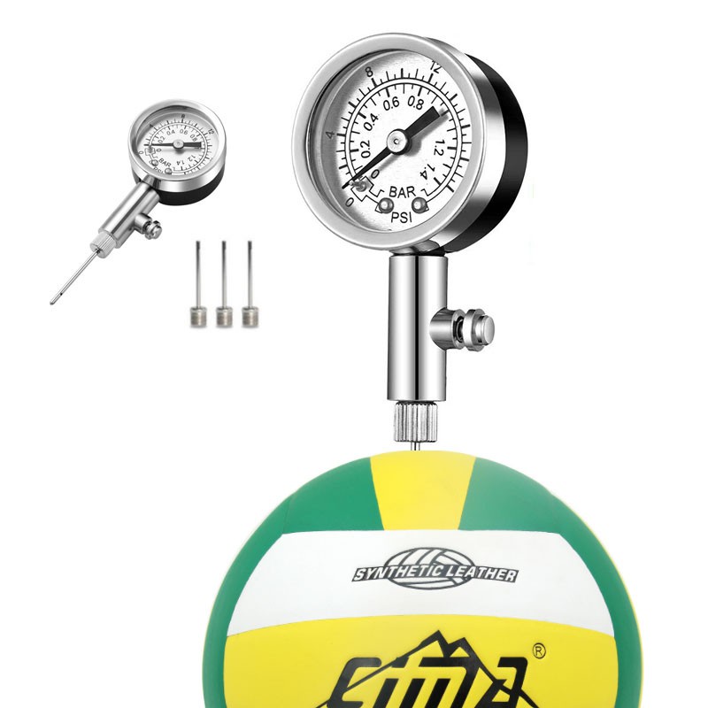 Volleyball Ball Gas Pressure Gauge Meter Air Watch Soccer Football