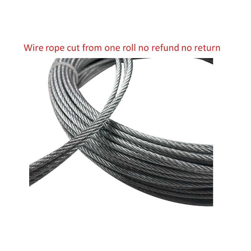 Gal Steel Cable 4mm--10mm IWR (Iorn Wire Rope Core) 30m -50m Galvanized ...