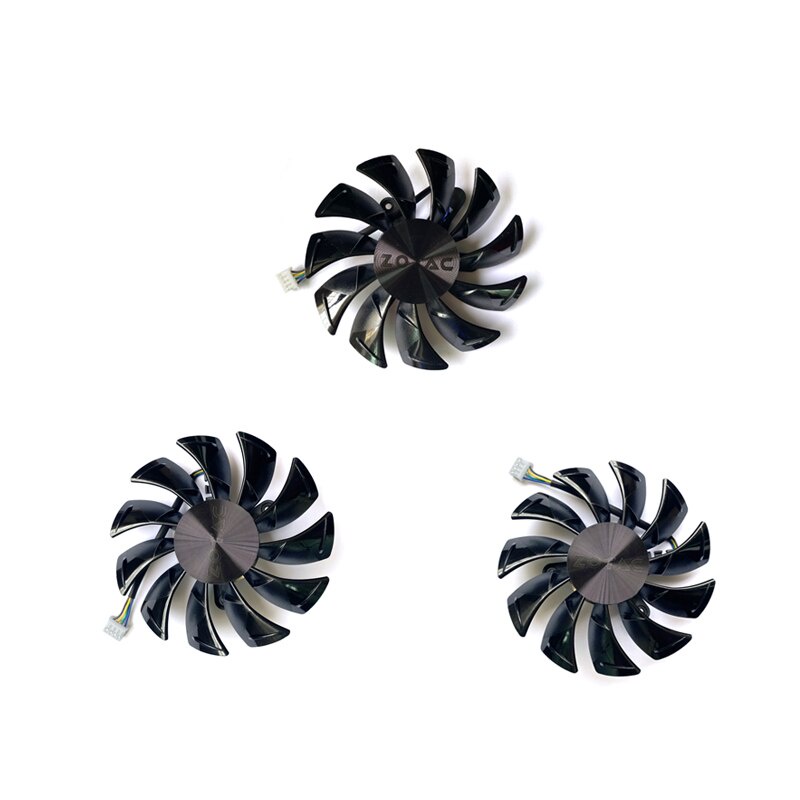 NEW 3PCS GA92S2U 85MM 4PIN RTX2060 GPU Fan For ZOTAC GeForce RTX 2060 ...