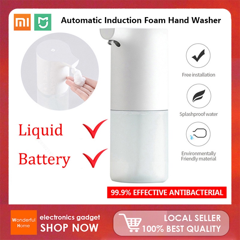 ＞xiaomi Mijia Automatic Induction Hand Washing Machine Foam Soap Shampoo Dispenser Antibacterial 6373