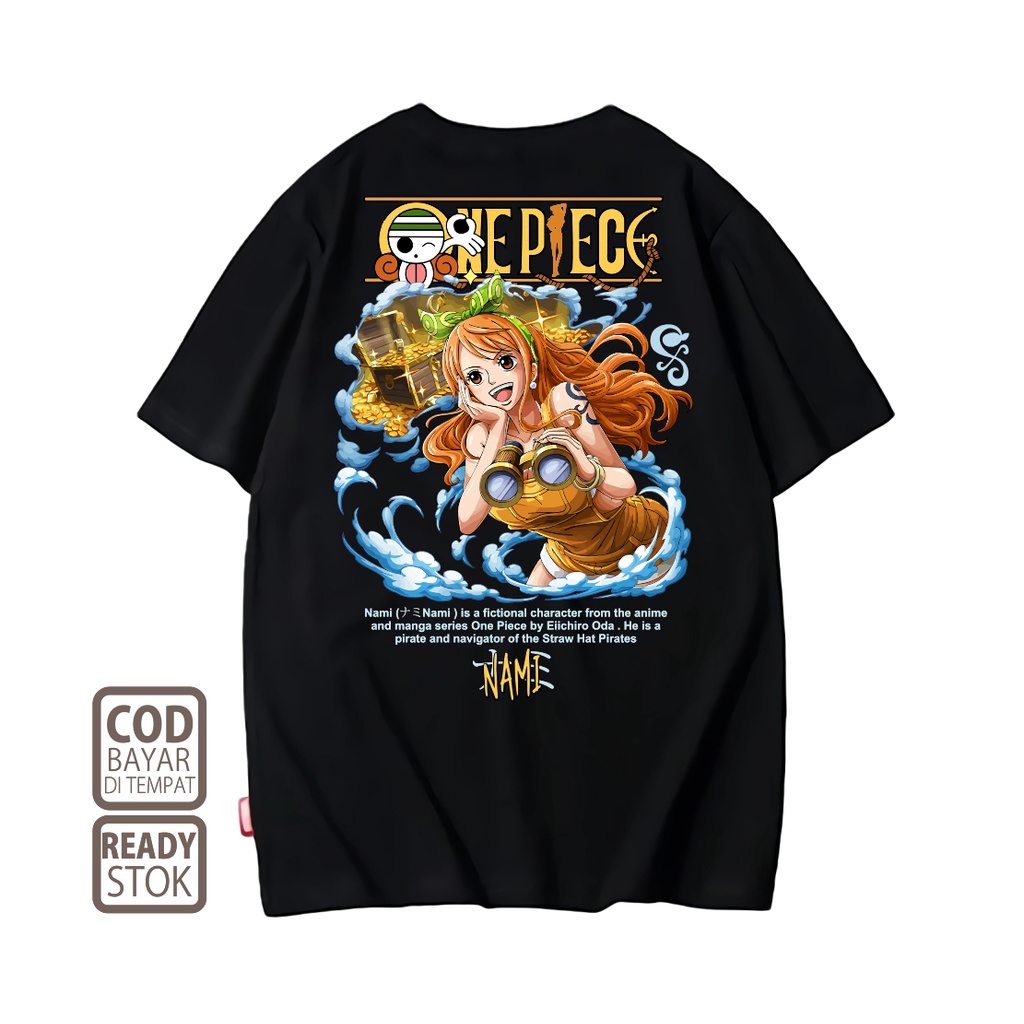 Japanese Anime Printed T-Shirt Nami ONE PIECE 0061 ALVACOTH | Shopee ...