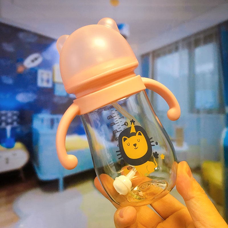 Tea Color Milk Bottle Honey Wide Neck 10OZ Premium Quality PPSU PPSU