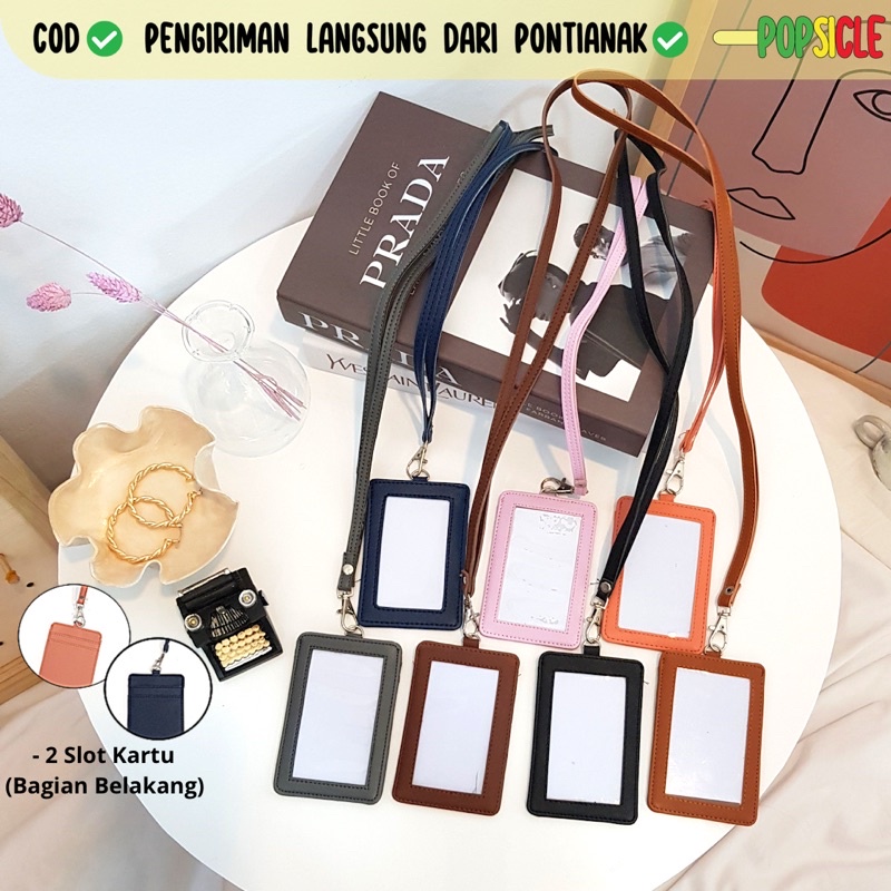 Name Tag Card Holder ID Card Lanyard Leather Leather Lanyard NameTag ID