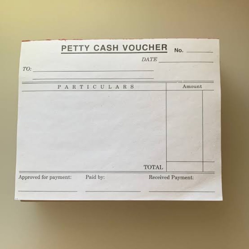 10 Pads Petty Cash Voucher Receipt Resibo 10 Pads per Ream School ...