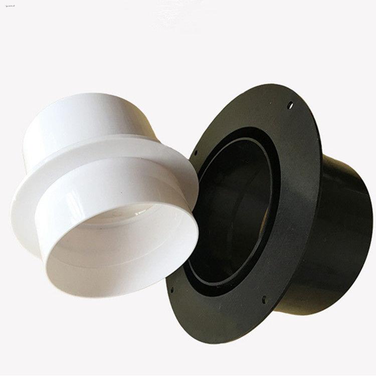 Bathroom exhaust fan check valve variable diameter pipeline check valve