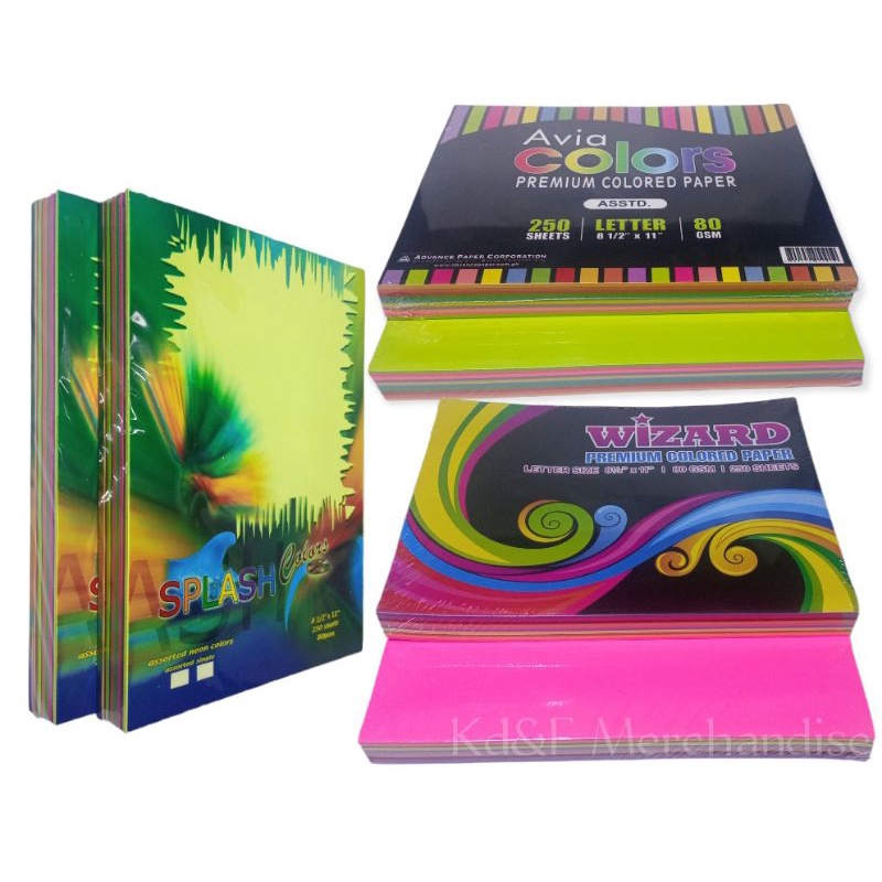 Avia Neon Paper 80gsm 250 sheets