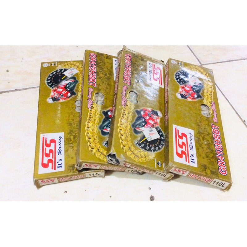 SSS RACING motorcycle chain GOLD 415/420/428/428H | Shopee Philippines