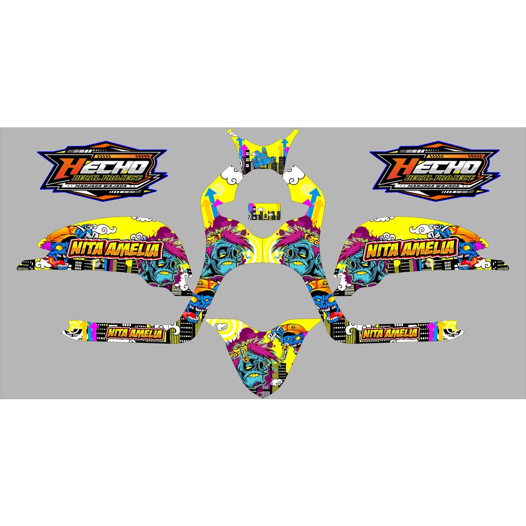 Scoopy Decal Full body Full body Block Sticker Scopy Decal New Fi 2017 ...